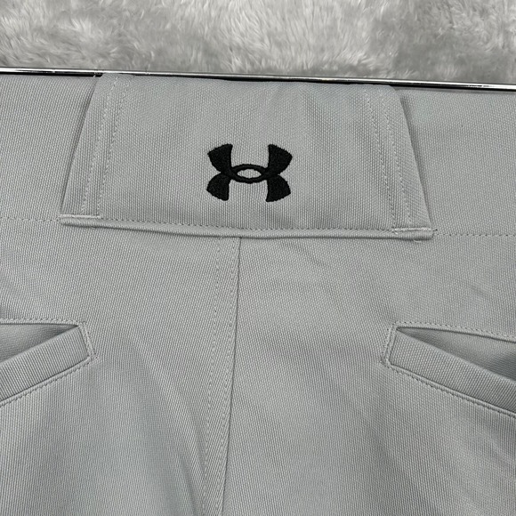 Under Armour Womens Softball Pants Gray Cropped Medium Fit Dry Gear Athletic - Picture 5 of 11